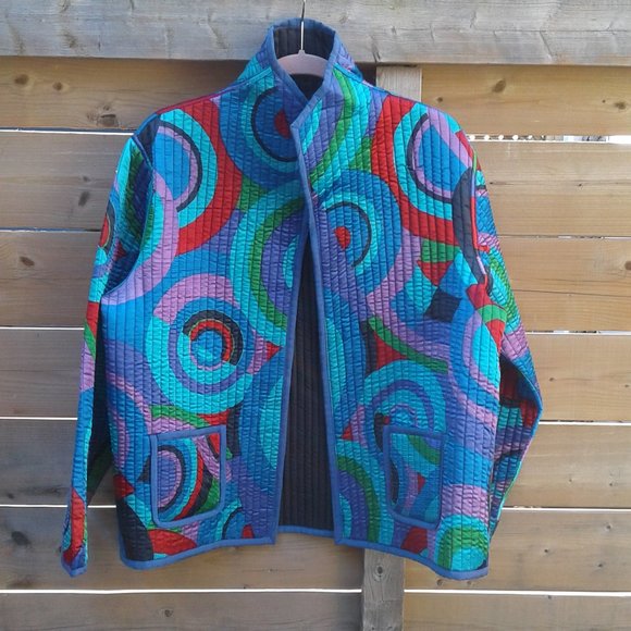 Parsley & Sage Jackets & Blazers - Vintage Rare Parsley & Sage reversible quilted jacket
